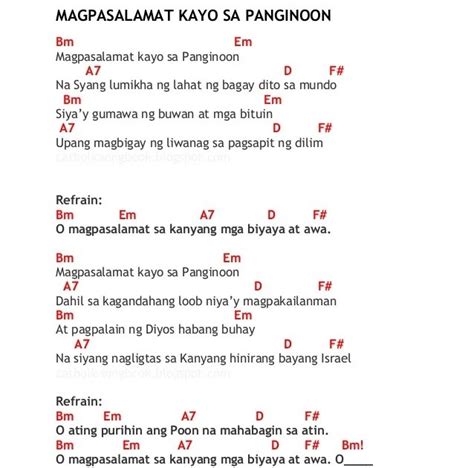 Tagalog Mass Readings awitatpapuri. . Papuri songs with lyrics and chords